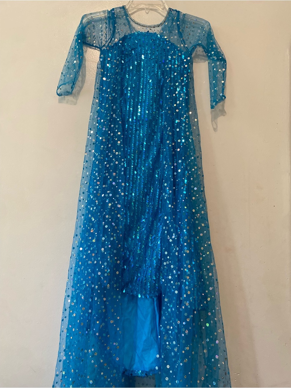 BiBi Blue Sequin Sparkle Superhero Dress Costume